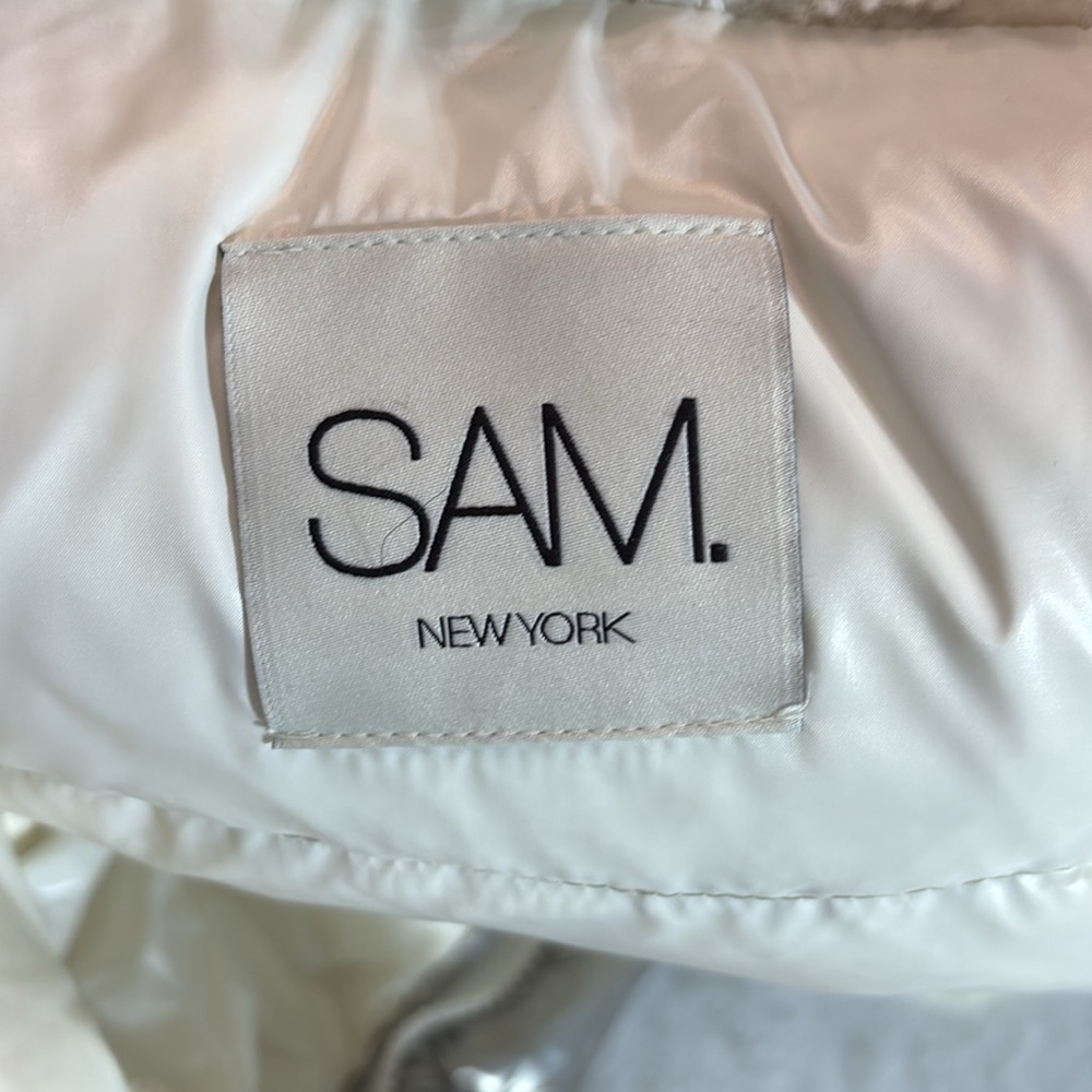 SAM. Gigi down puffer jacket sherpa silver - size medium - Picture 7 of 8